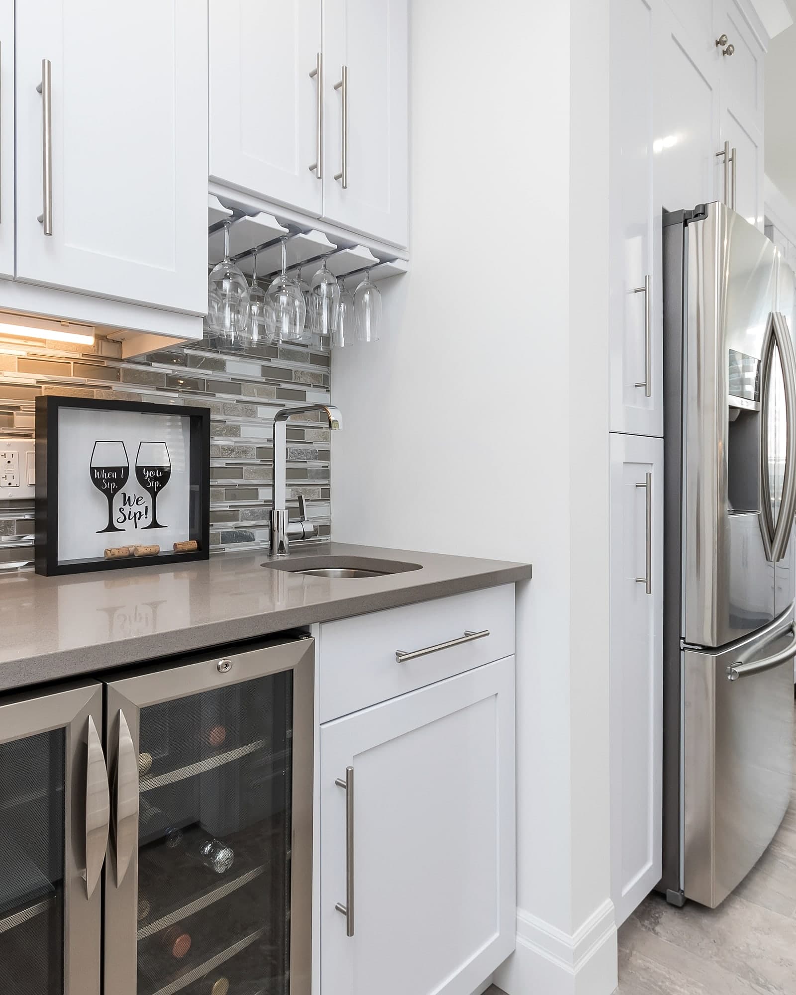 Custom butler’s pantry and kitchen in a Black Cedar Homes custom home in London, Ontario