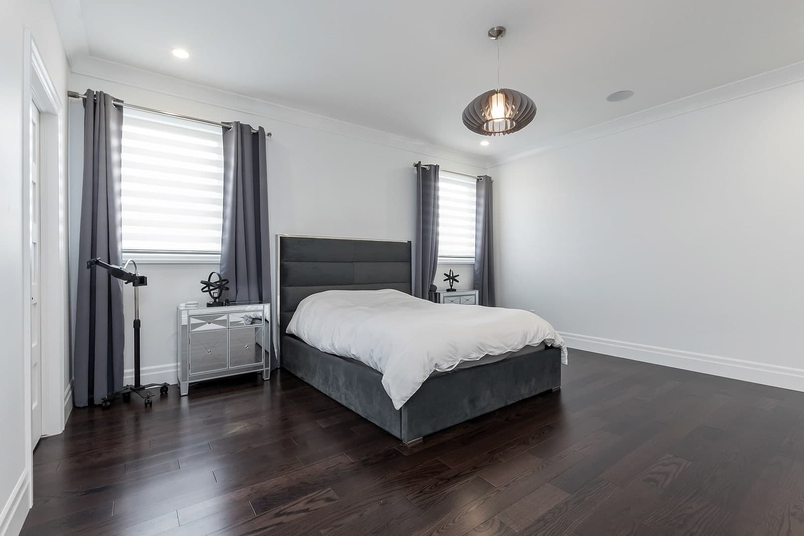 Primary bedroom at a Black Cedar home in Foxwood Crossings