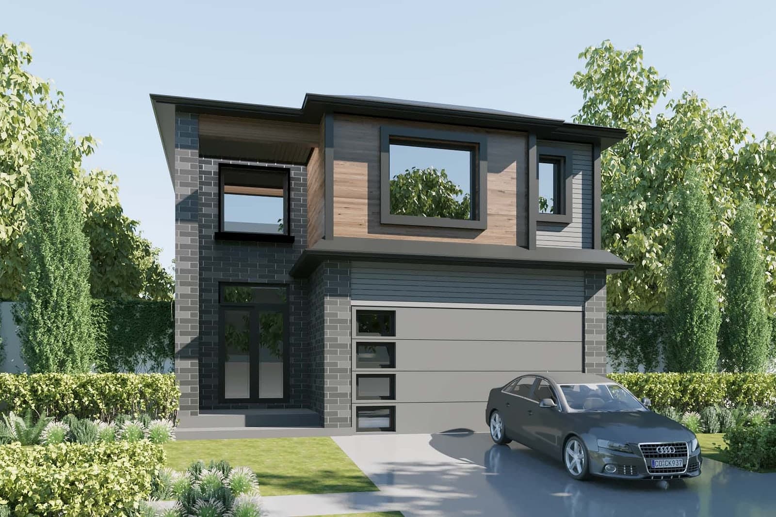 Rendering of The Belle, a detached two-storey design available at Magnolia Fields