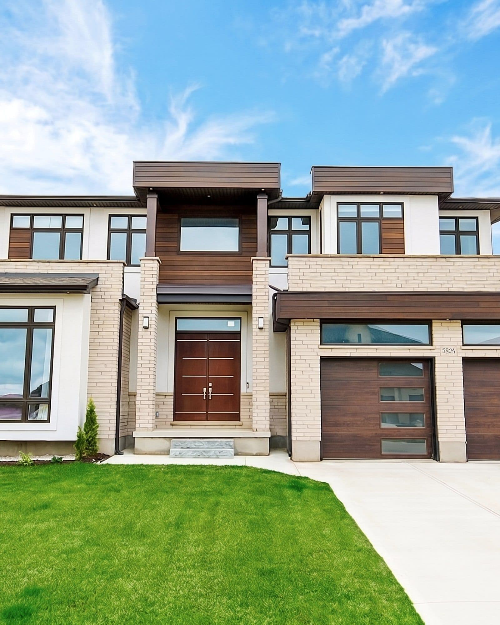 A modern Black Cedar home in the Silverleaf community, London, Ontario
